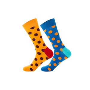 Set 2 perechi sosete colorate, cu buline Multicolor One-Size Model 3-4