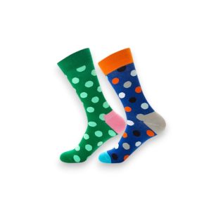 Set 2 perechi sosete colorate, cu buline Multicolor One-Size Model 11-12