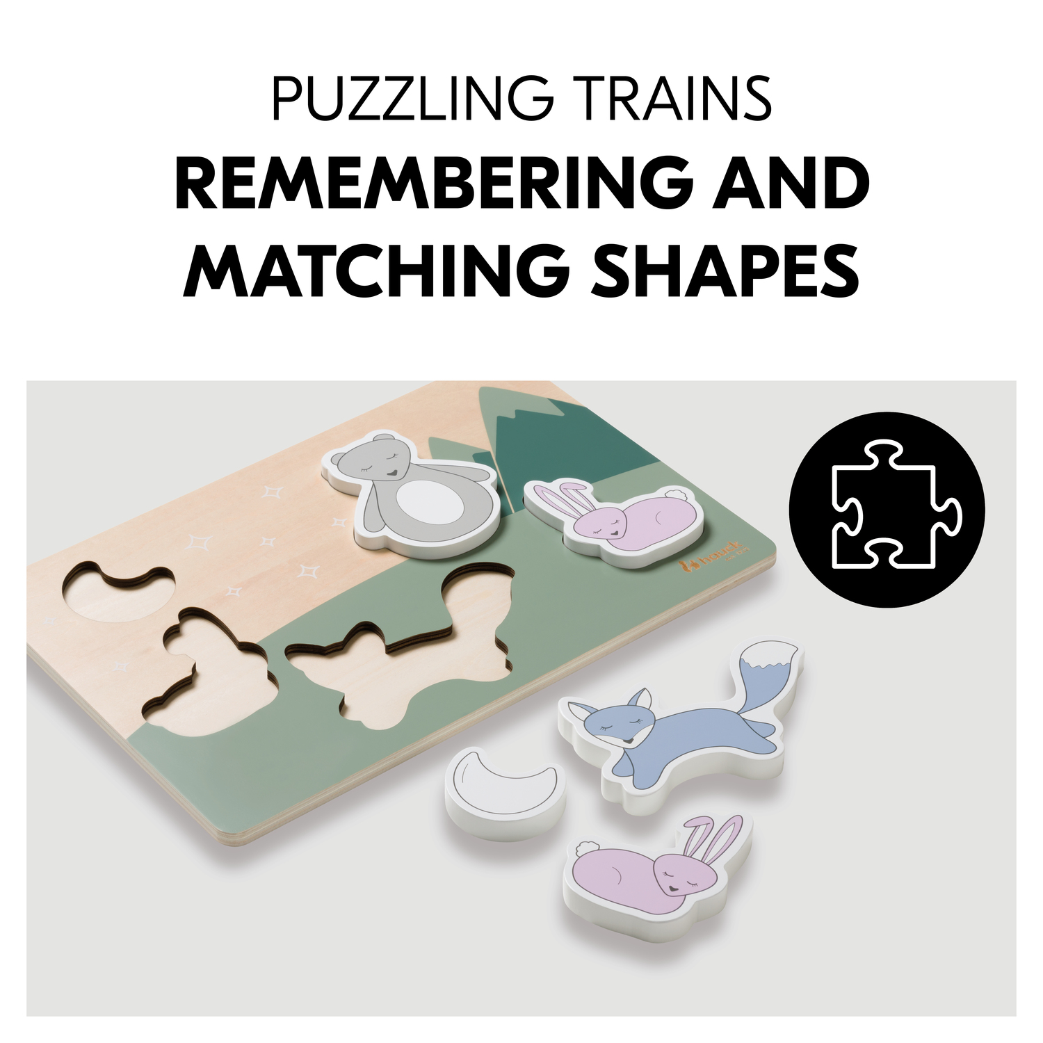 Puzzle din lemn certificat FSC, Hauck, Forest - imagine 7