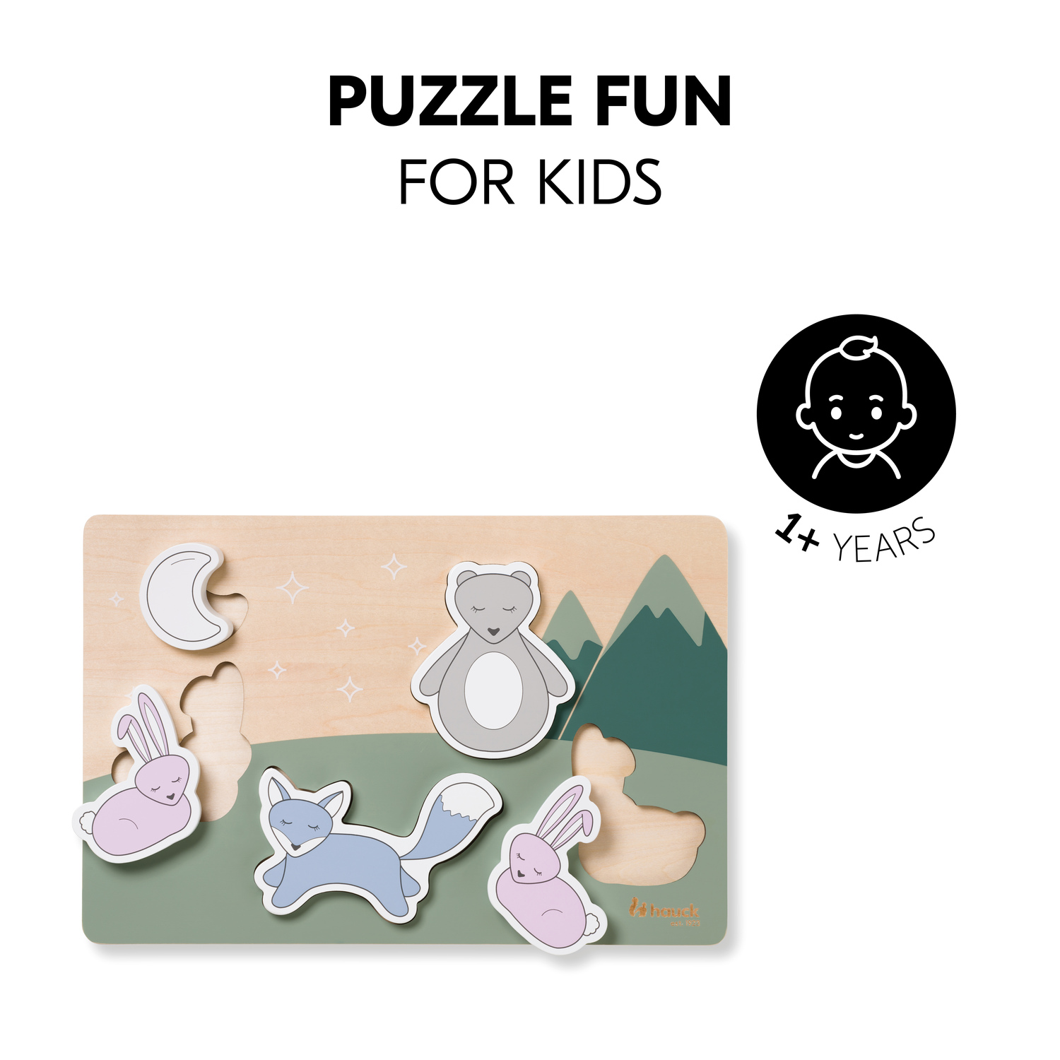 Puzzle din lemn certificat FSC, Hauck, Forest - imagine 3