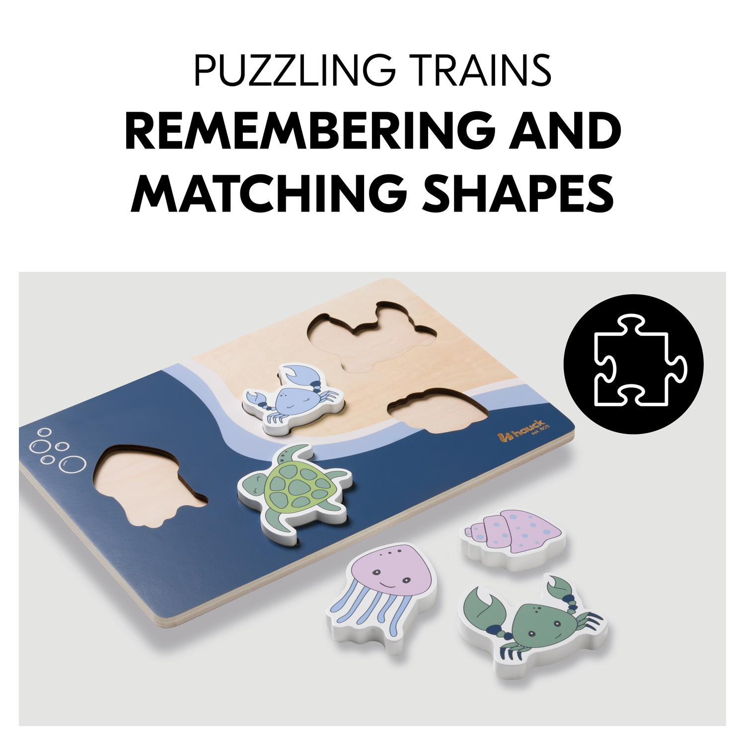Puzzle din lemn certificat FSC, Hauck, Sea - imagine 7