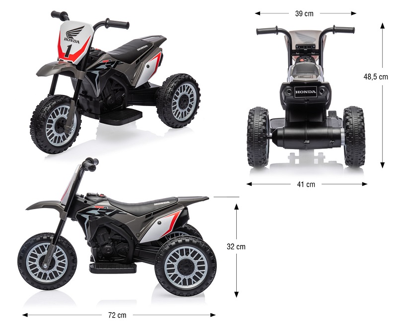 Motocicleta cu acumulator HONDA CRF 450R Grey - imagine 3