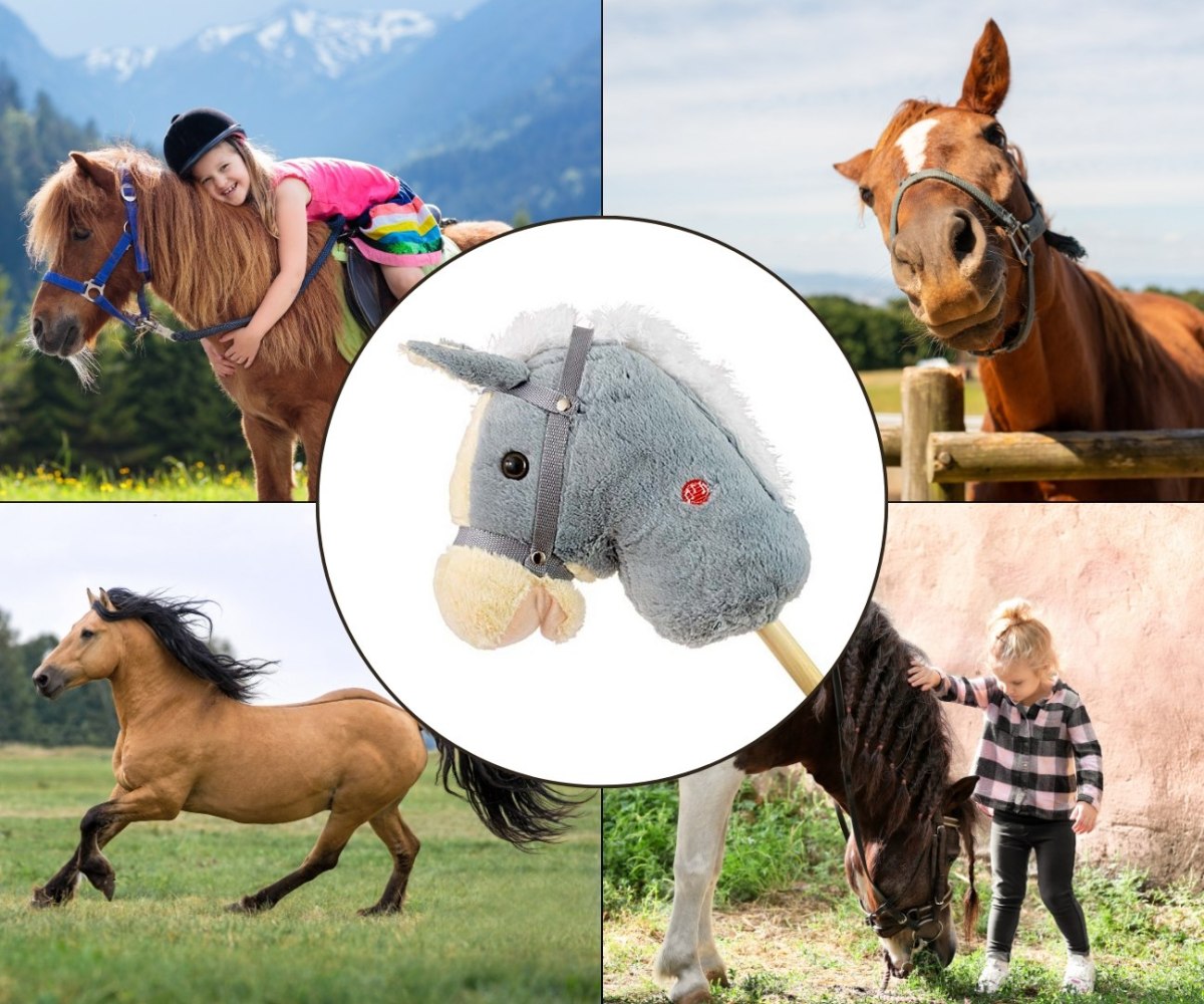 Calut de jucarie cu miscare si sunete, Hobby Horse, Grey, Milly Mally - imagine 8