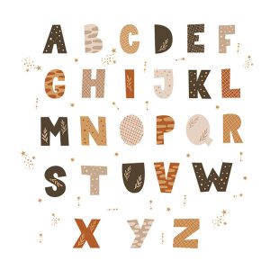 Sticker Decorativ Pentru Copii, Autoadeziv, Alfabet, 70x73 cm