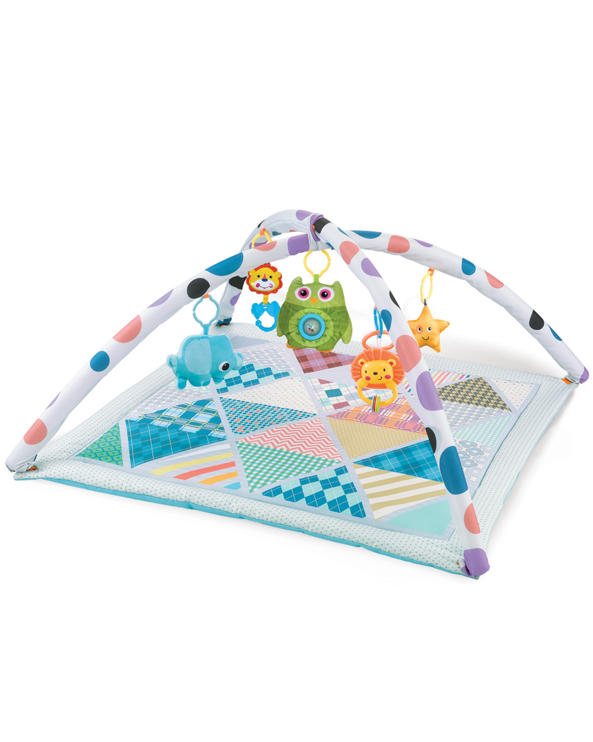 Cort de joaca cu salteluta de activitati 2in1 Adventure Boy - imagine 2