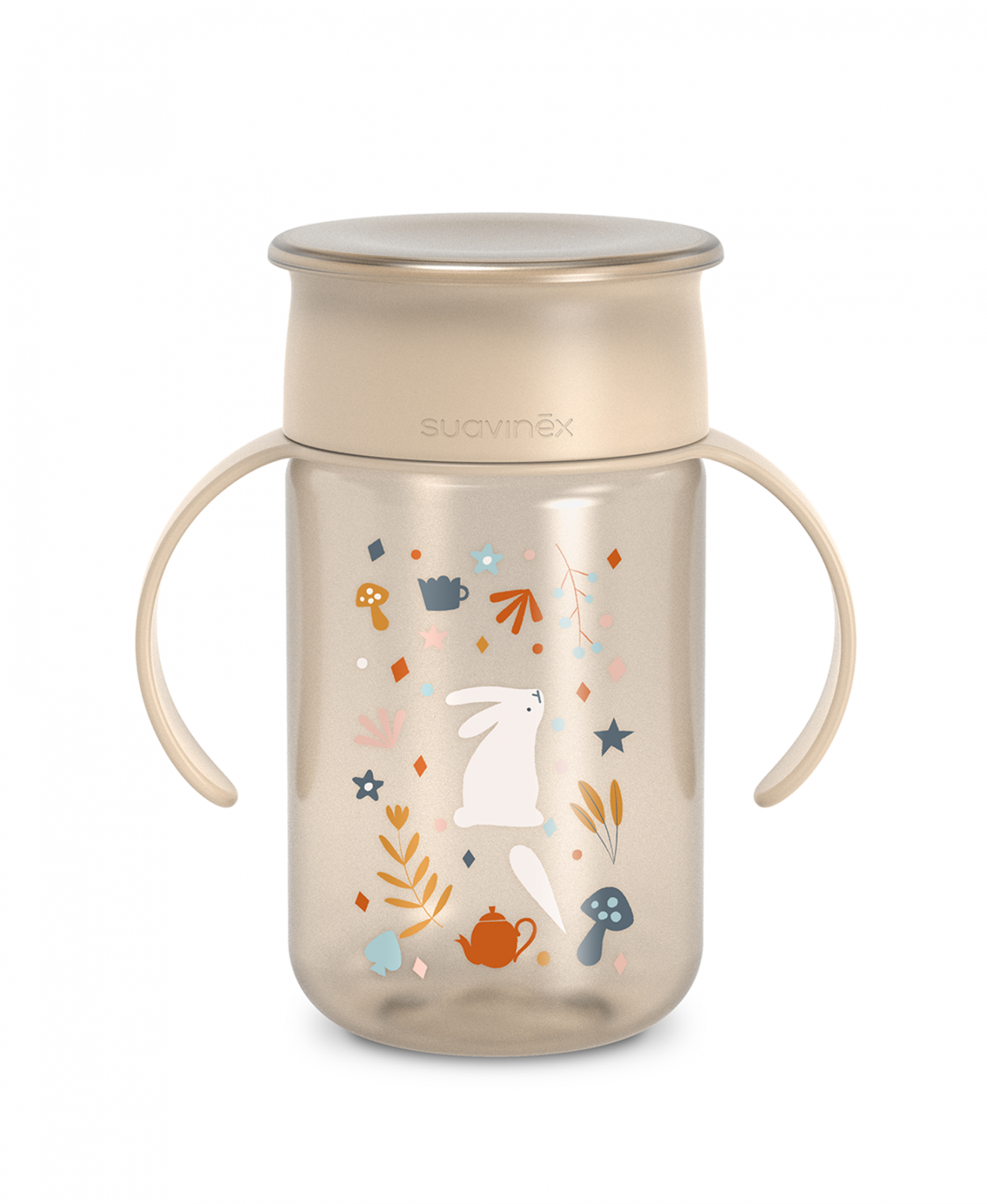CANA DE ANTRENAMENT 360 BEIGE 340ML, WONDERLAND SUAVINEX