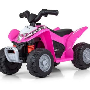 ATV electric pentru copii licenta Honda 18-36 Luni cu sunete si lumini Pink
