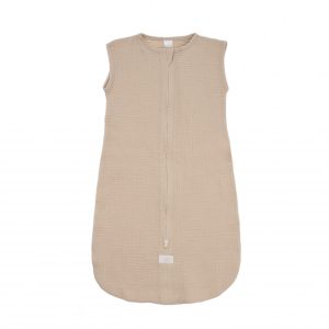 Sac de dormit din muselina premium, 0.3 tog bej nisipiu