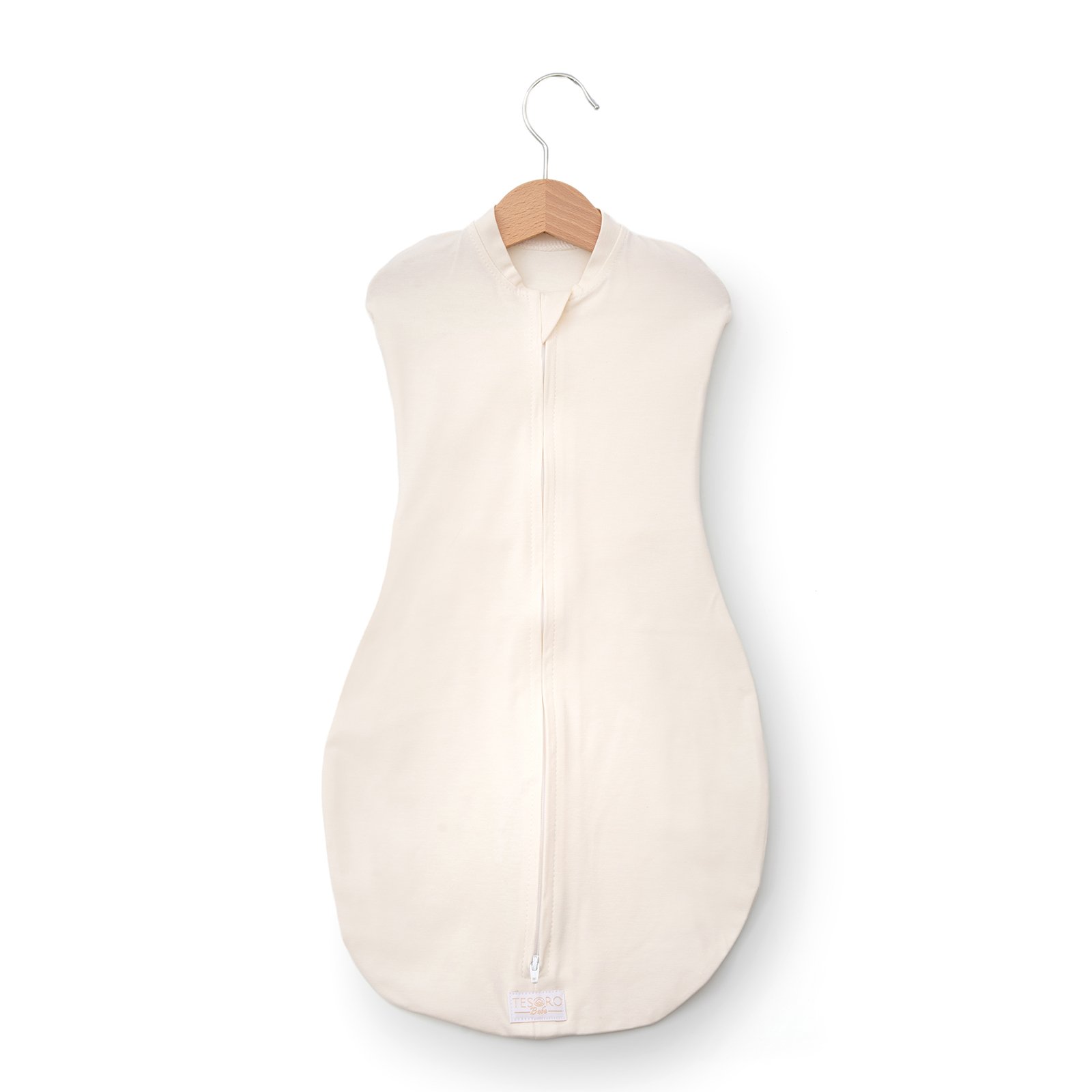 Sistem de infasare nou-nascut, model saculet cu aripi de sustinere a bratelor, 0-3 luni (3-6 kg), 0.5 TOG Vanilla