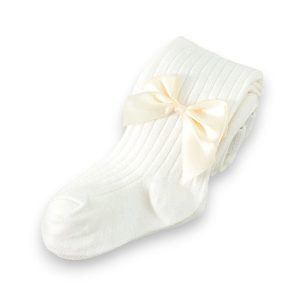 Dres gros cu fundiță pentru copii, culoarea Alb, mărimea L 102-116