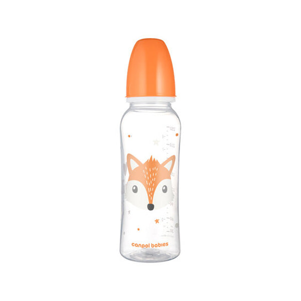 CANPOL BABIES BIBERON CU GAT INGUST 250ML PP CUTE ANIMALS - imagine 2