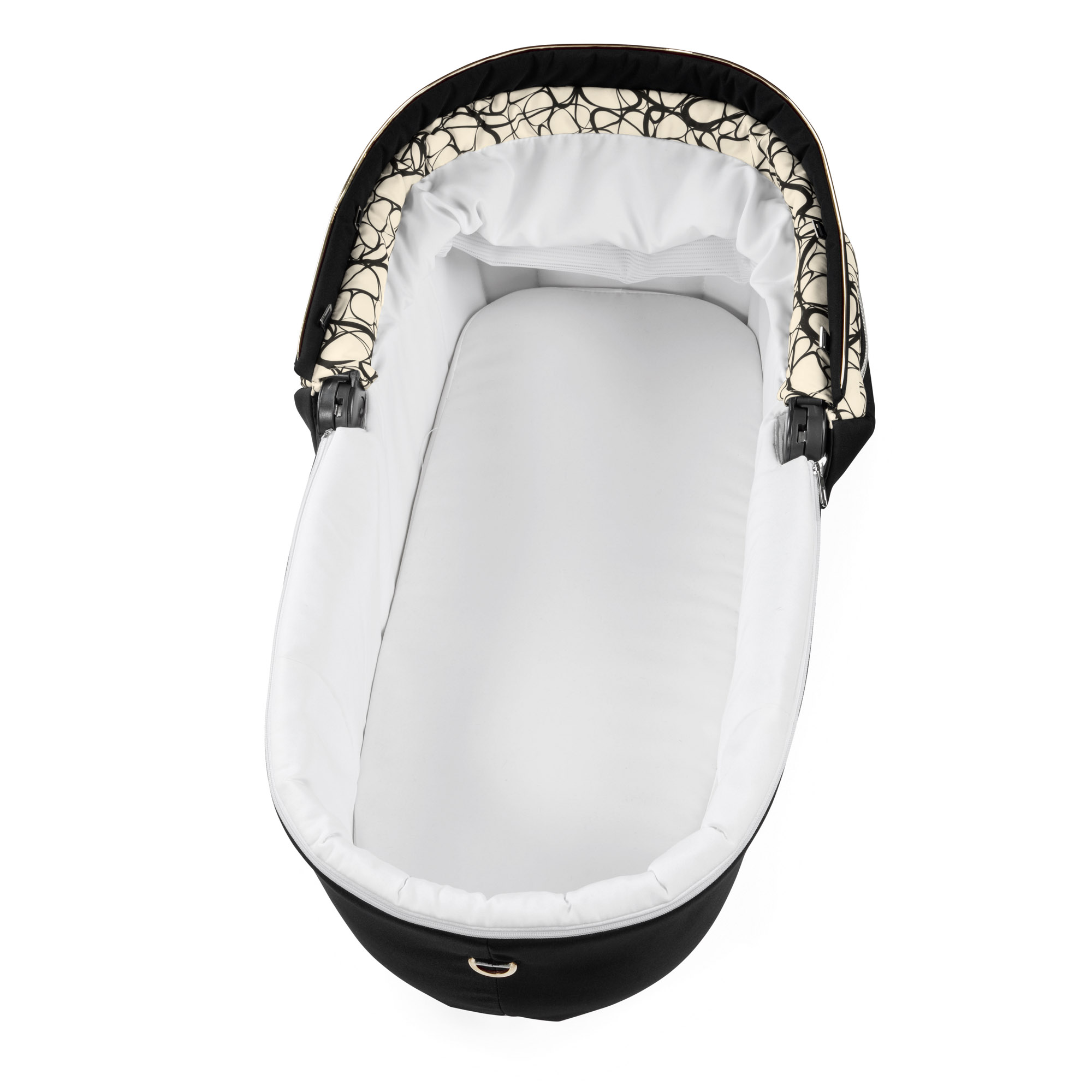 Carucior 3 in 1 Peg Perego Book, SLK, 0 - 22 kg, Graphic Gold, Negru / Bej - imagine 6