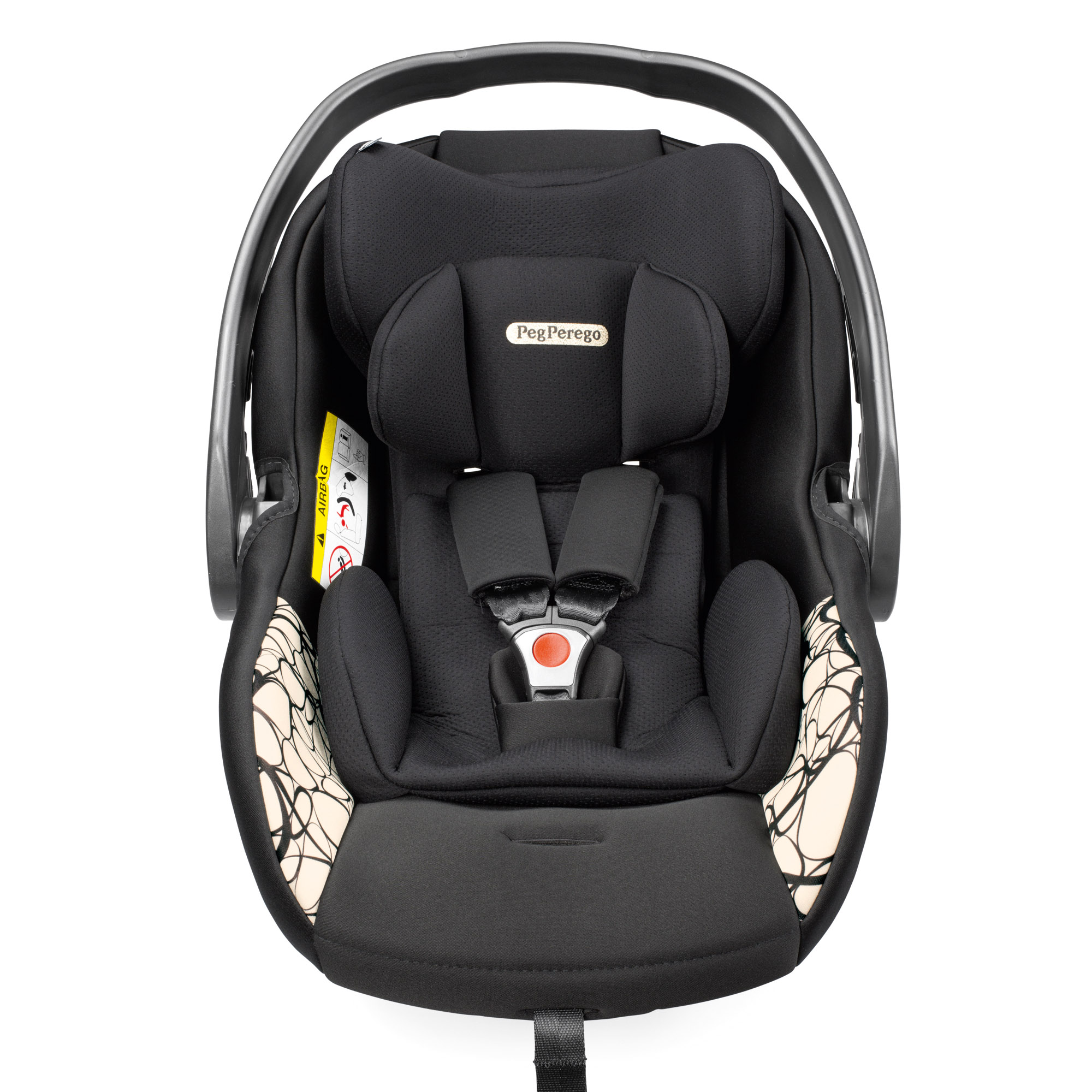 Carucior 3 in 1 Peg Perego Book, SLK, 0 - 22 kg, Graphic Gold, Negru / Bej - imagine 4