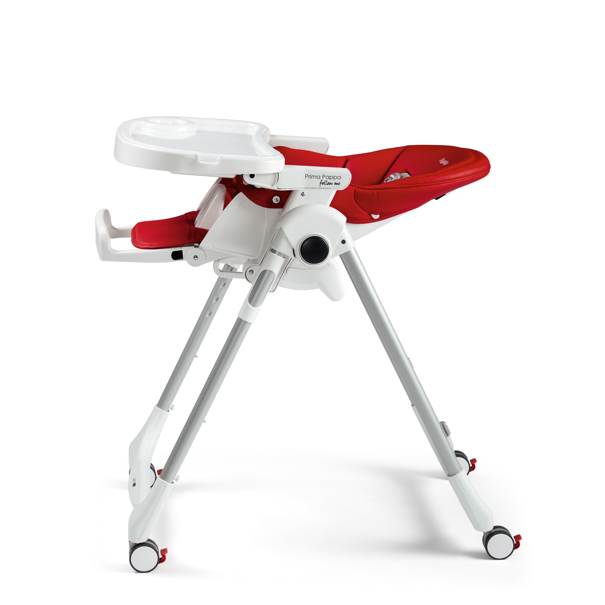 Scaun de masa Prima Pappa Zero, Peg Perego, Follow me, Fragola - imagine 3