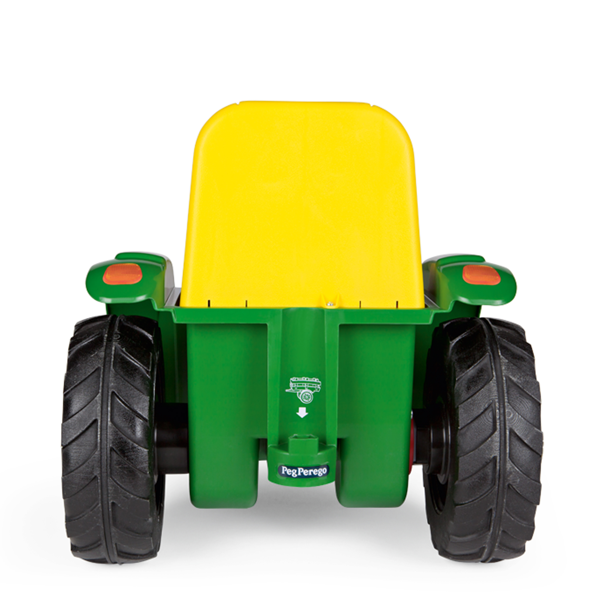 Tractor electric Peg Perego Mini JD John Deere, 6V, 12luni +, Verde / Galben - imagine 9