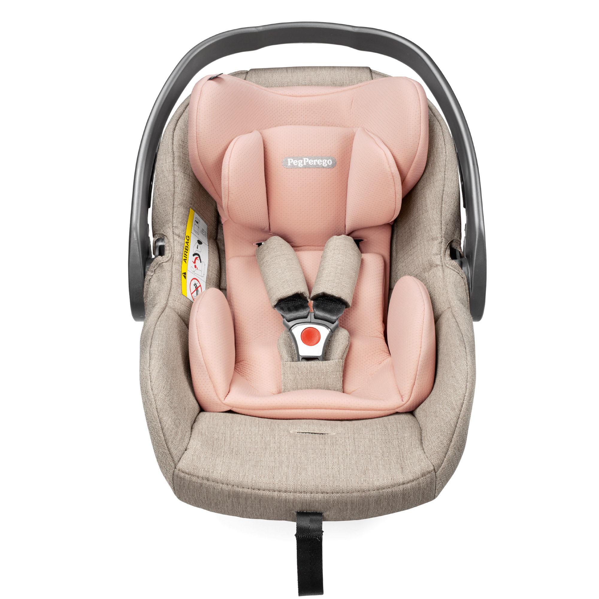 Scaun Auto Peg Perego i-size Primoviaggio SLK, 40 - 87 cm, 0-13 kg, Mon Amour, Bej / Roz - imagine 3