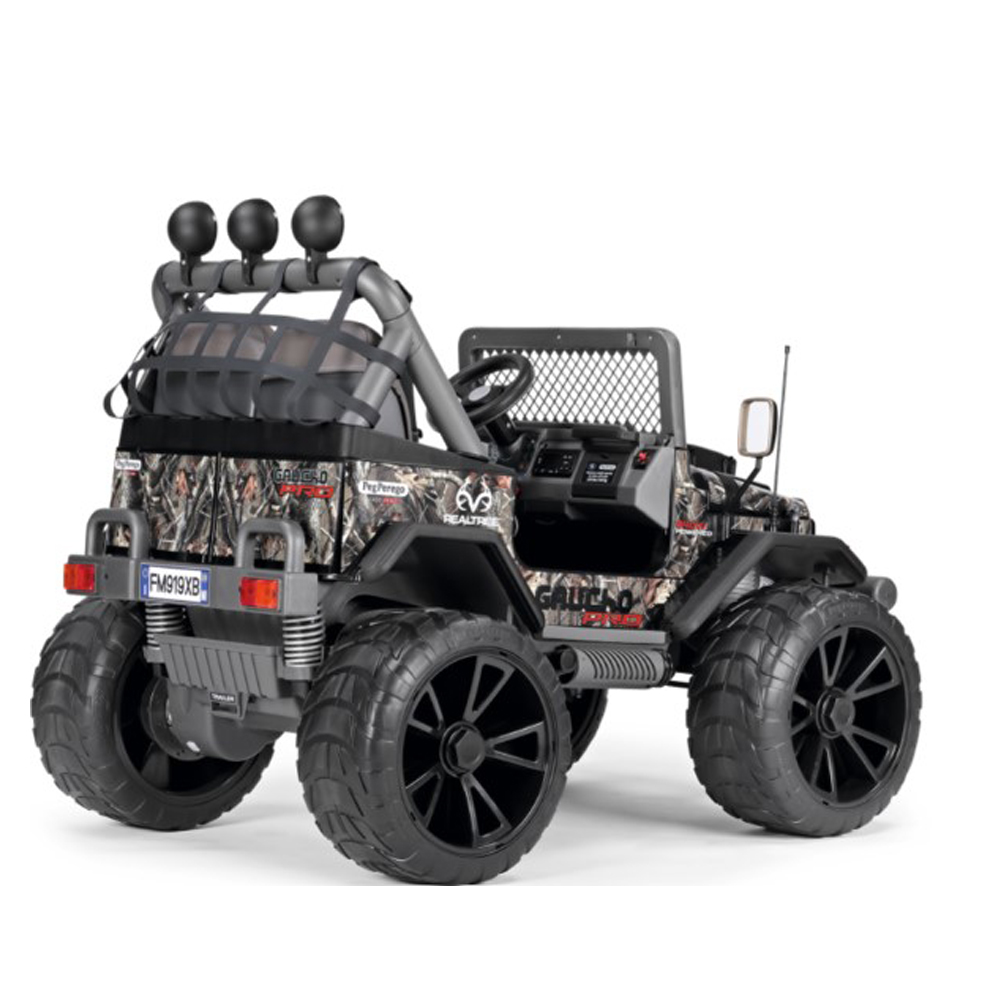 Masina electrica Peg Perego Gaucho Pro Realtree, 24V, 6 ani+, gri - imagine 3