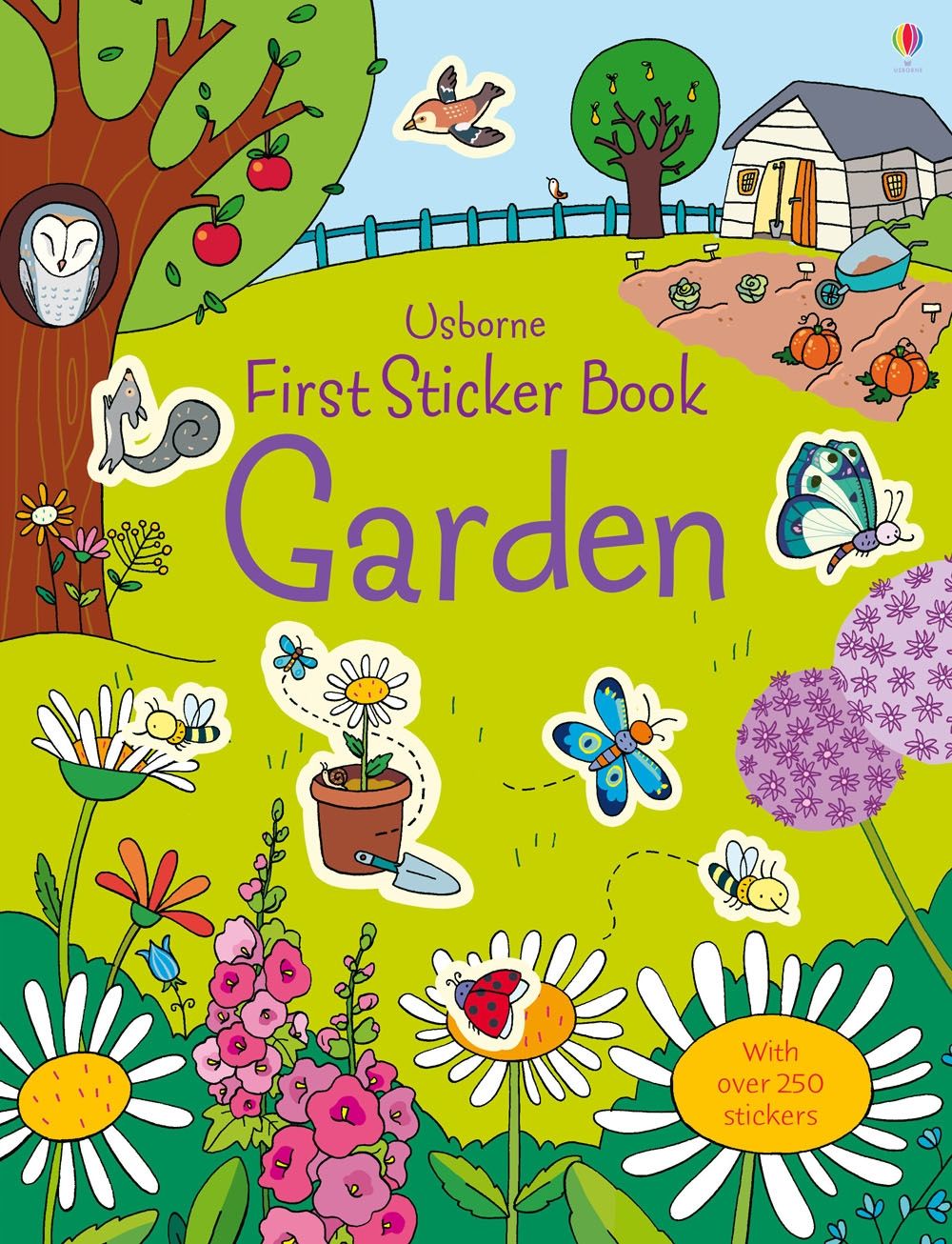 Carte cu stickere First Sticker Book Garden