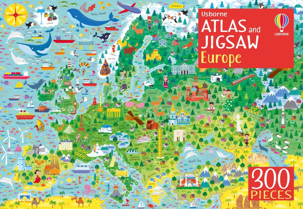Carte și puzzle Atlasul Europei