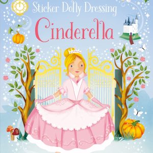 Carte cu stickere Little Sticker Dolly Dressing Fairytales Cinderella, Usborne