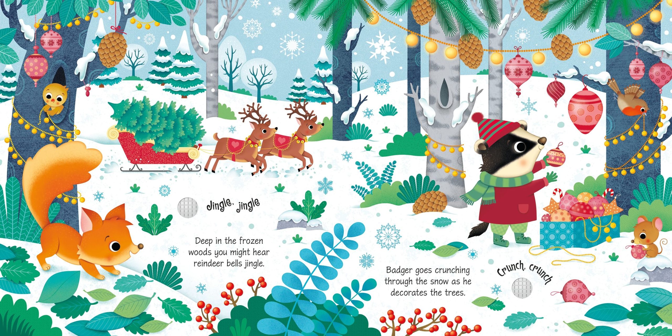 Winter wonderland sound book, Usborne - imagine 3