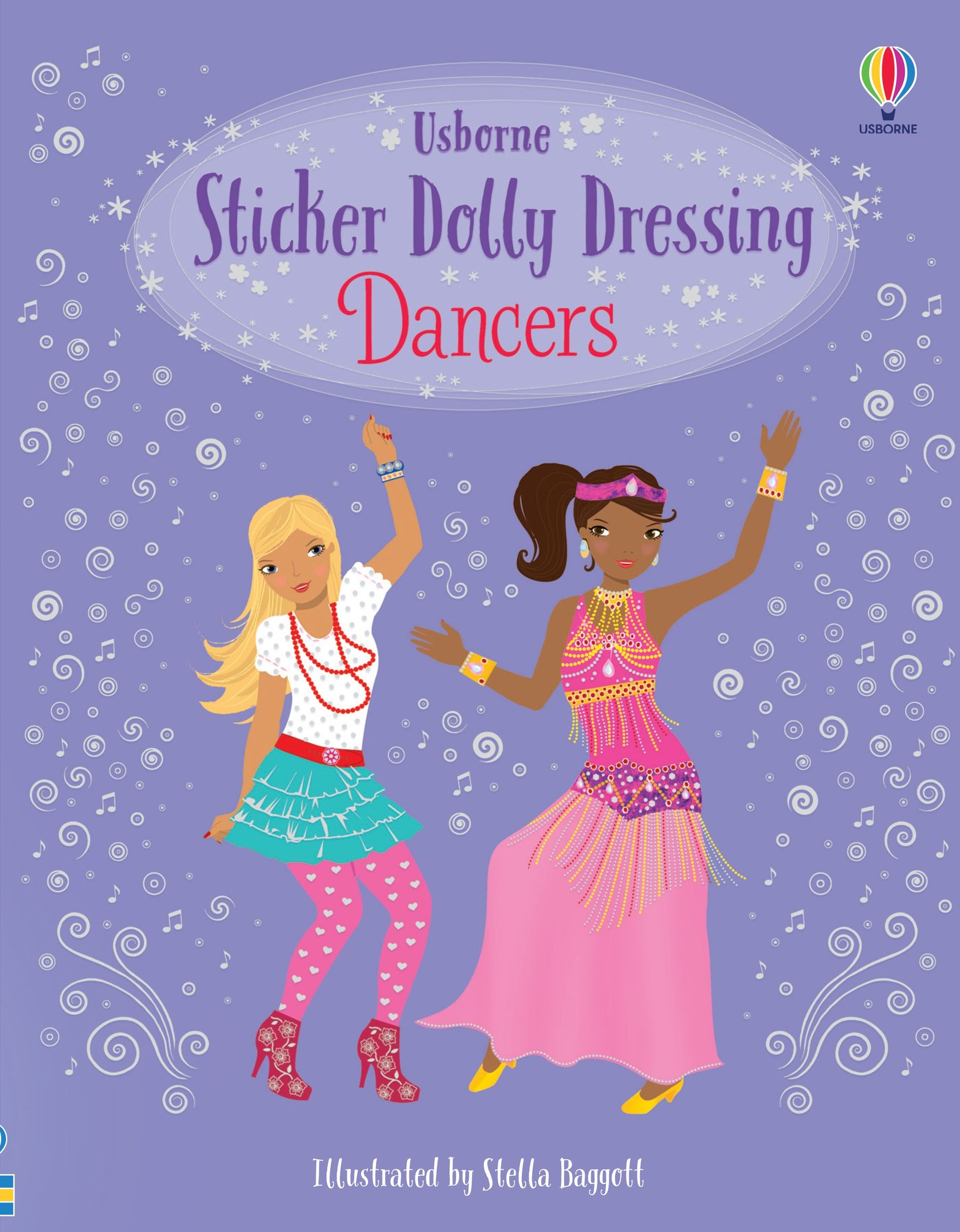 Carte cu stickere Dolly Dressing Dancers, Usborne
