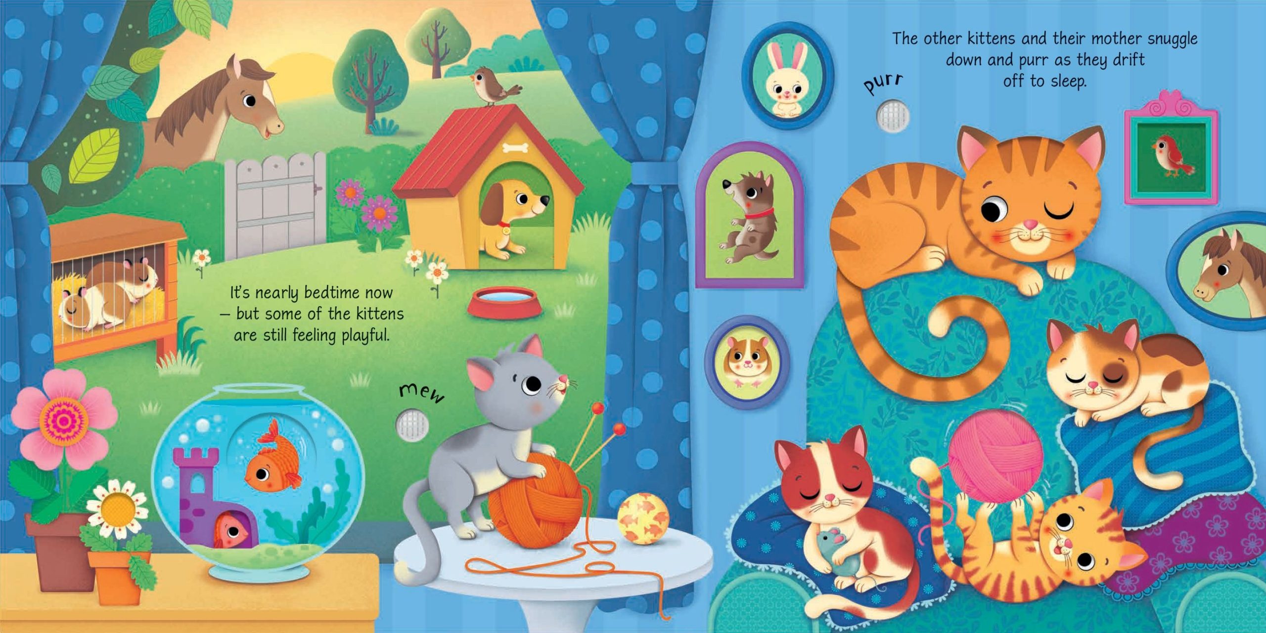 Pets Sound Book, carte senzoriala cu sunete, Usborne - imagine 4