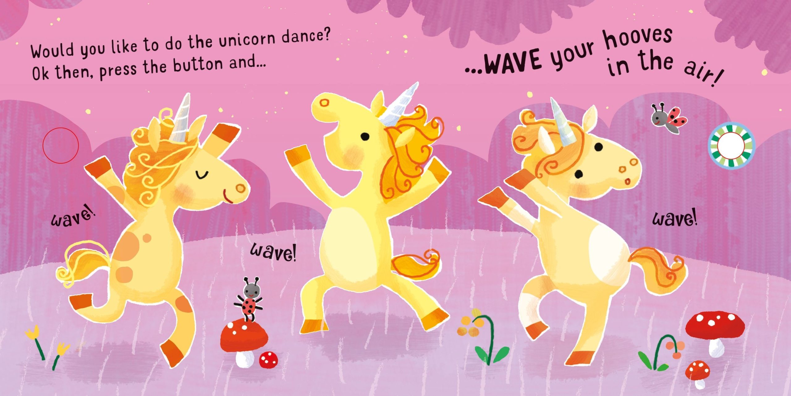 Dance with the Unicorns,carte cu sunete, Usborne - imagine 2