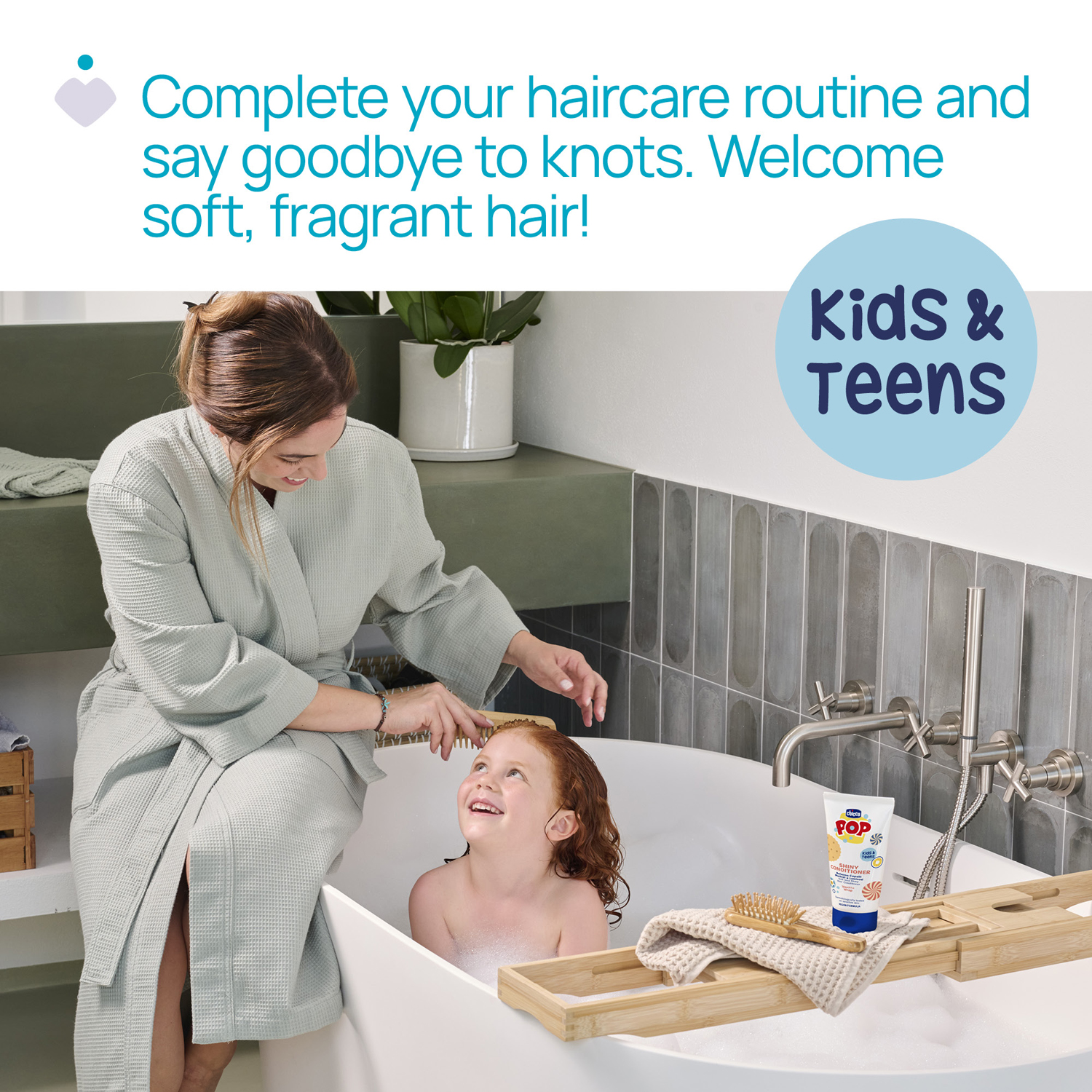 Balsam pentru un par stralucitor, Chicco POP cu aroma de prajitura cu vanilie, formula vegana, pentru copii si adolescenti, 150 ml - imagine 2