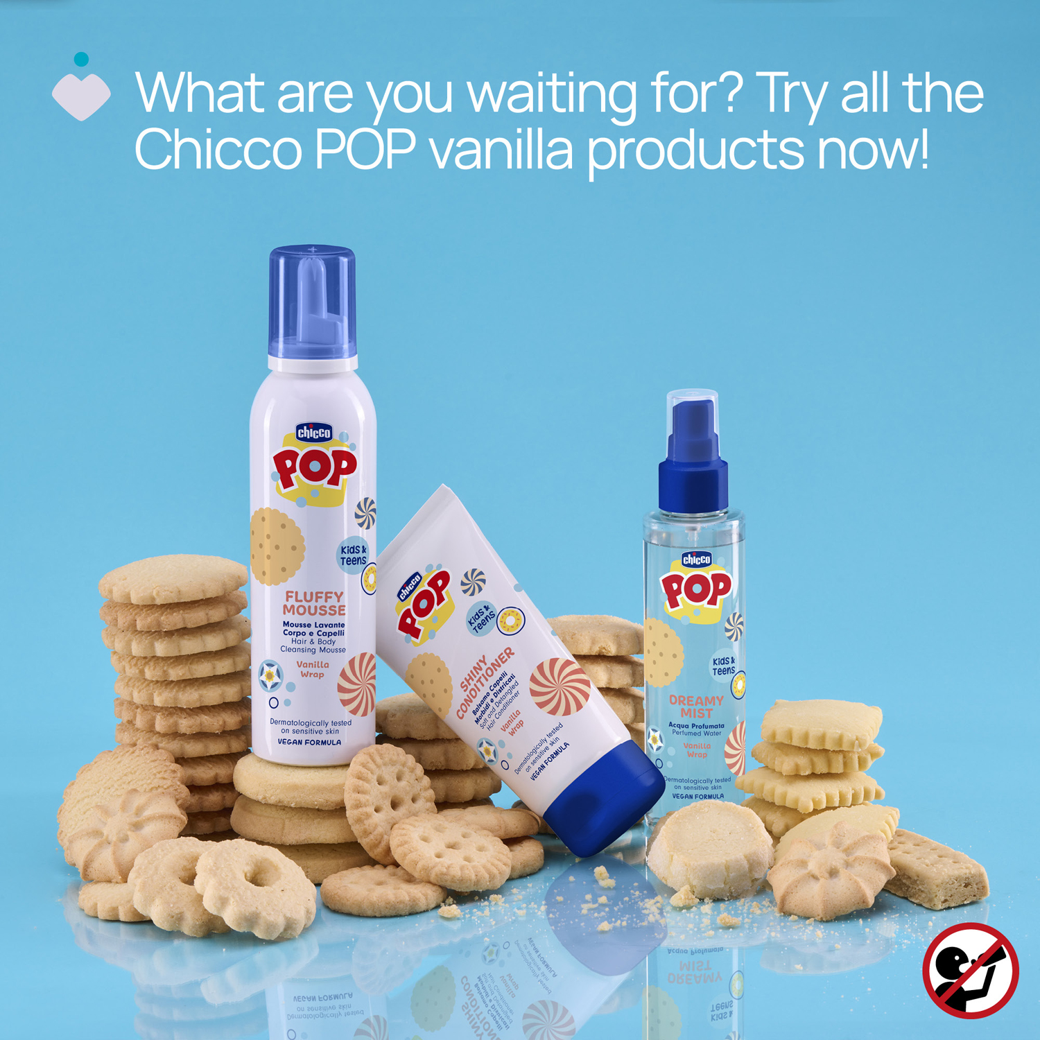 Balsam pentru un par stralucitor, Chicco POP cu aroma de prajitura cu vanilie, formula vegana, pentru copii si adolescenti, 150 ml - imagine 5