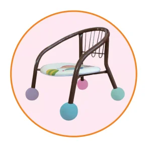 Bile protecție picioare scăunele, din spuma, 4 buc, multicolor