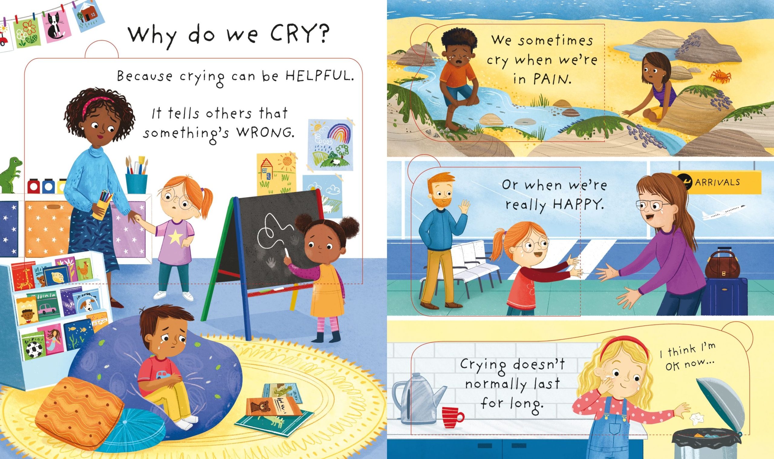 Why do I (sometimes) feel sad?, carte cu clapete, Usborne - imagine 4