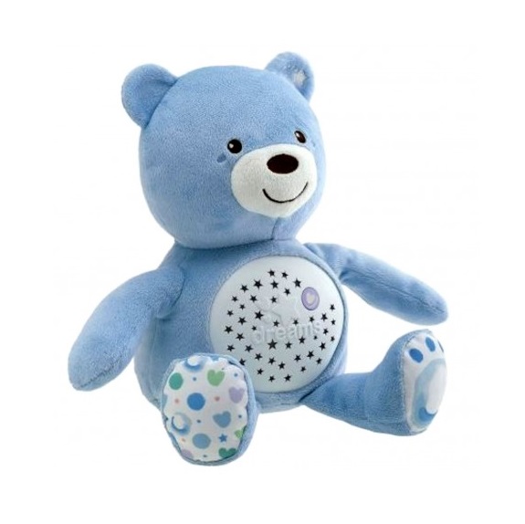 Jucarie cu proiectie Chicco Ursuletul bebelus, albastra, 0luni+ - imagine 10