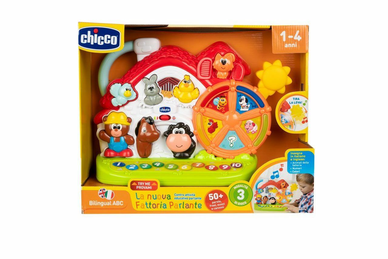 Jucarie vorbitoare Chicco Noua Ferma, IT/EN, 1-4ani - imagine 8