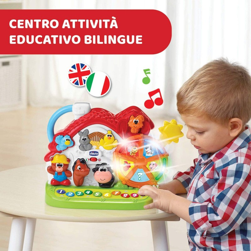 Jucarie vorbitoare Chicco Noua Ferma, IT/EN, 1-4ani - imagine 7