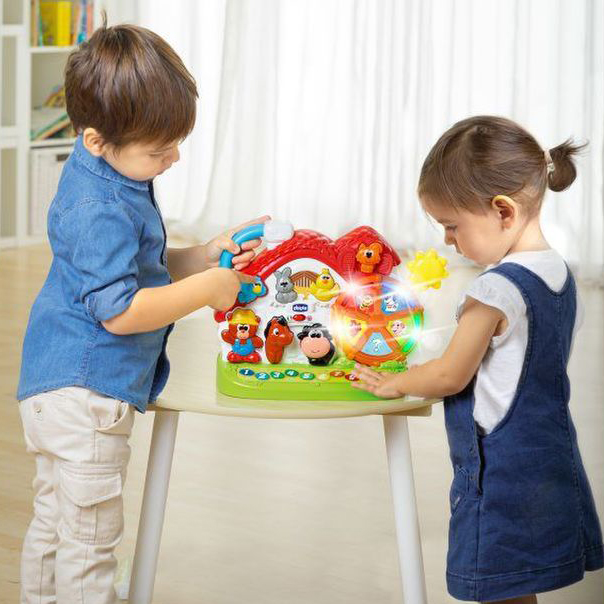 Jucarie vorbitoare Chicco Noua Ferma, IT/EN, 1-4ani - imagine 4