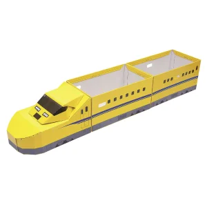 Tren de viteza japonez T5, din carton, pentru copii