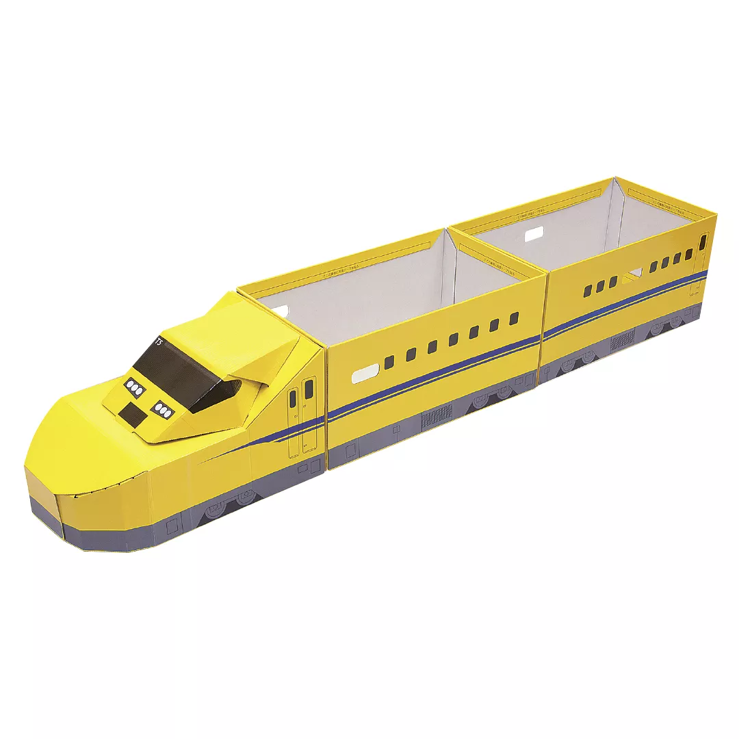 Tren de viteza japonez T5, din carton, pentru copii