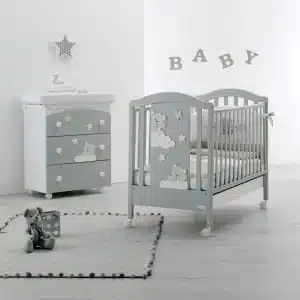 Camera Bebe Mars 2 piese Azzurra Design patut si comoda bebe Gray