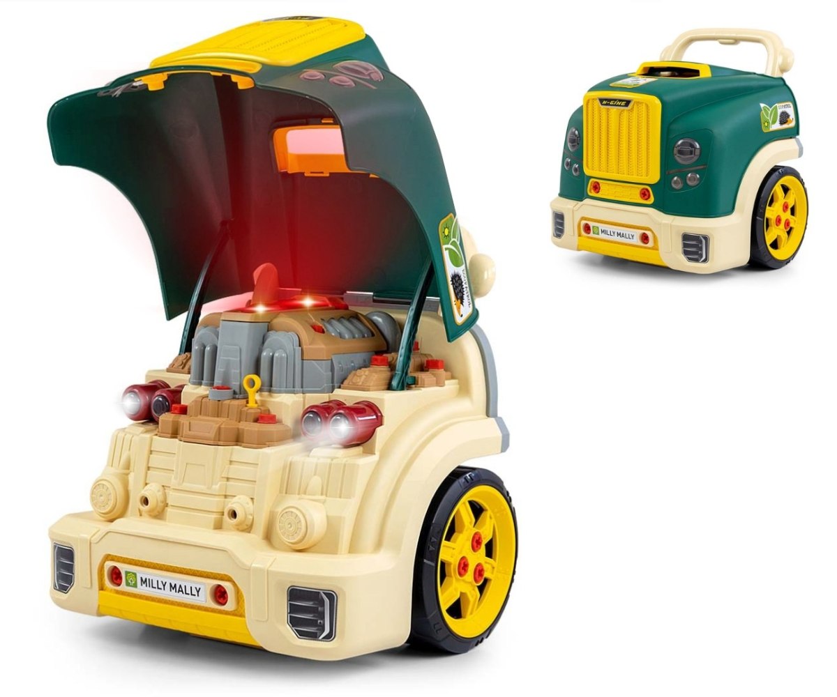 N-GINE – motor auto demontabil, jucarie educativa STEM (3+), Milly Mally, Green