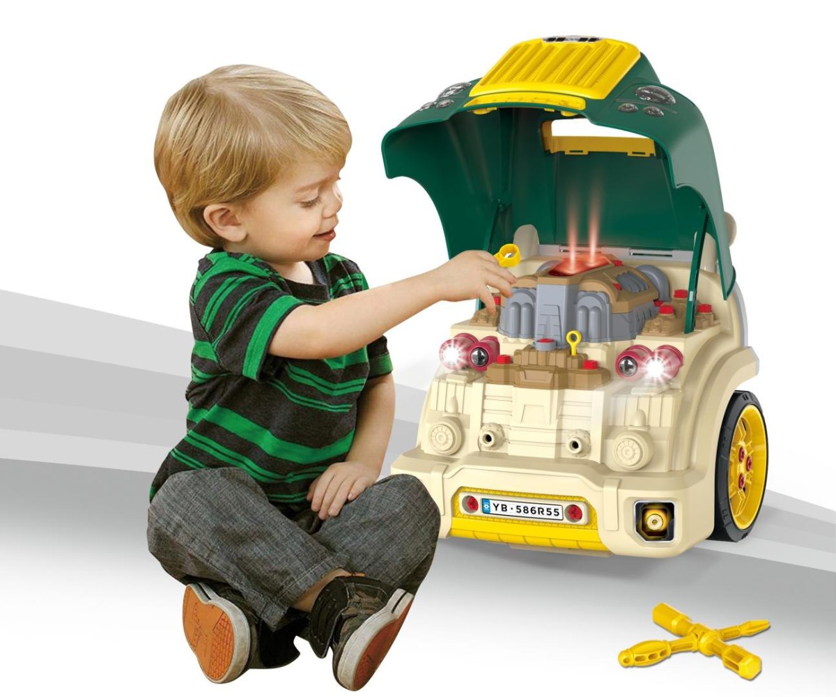 N-GINE – motor auto demontabil, jucarie educativa STEM (3+), Milly Mally, Green - imagine 3
