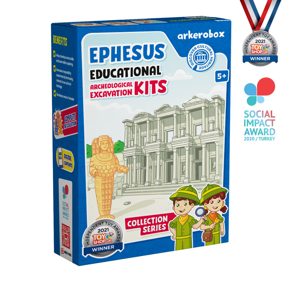 Arkerobox - Set arheologic educational si puzzle 3D, Efes - Biblioteca Celsus - imagine 5