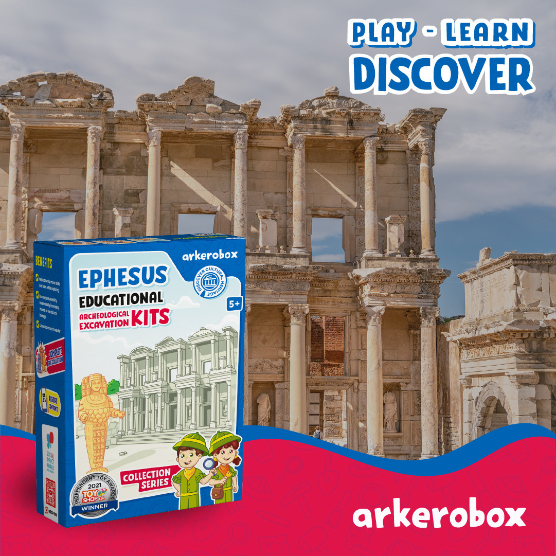 Arkerobox - Set arheologic educational si puzzle 3D, Efes - Biblioteca Celsus - imagine 6