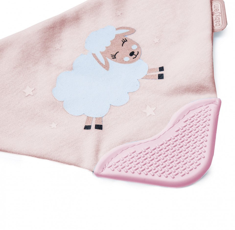 Baveta triunghi cu accesoriu dentitie BabyJem Cowboy Bib - imagine 3