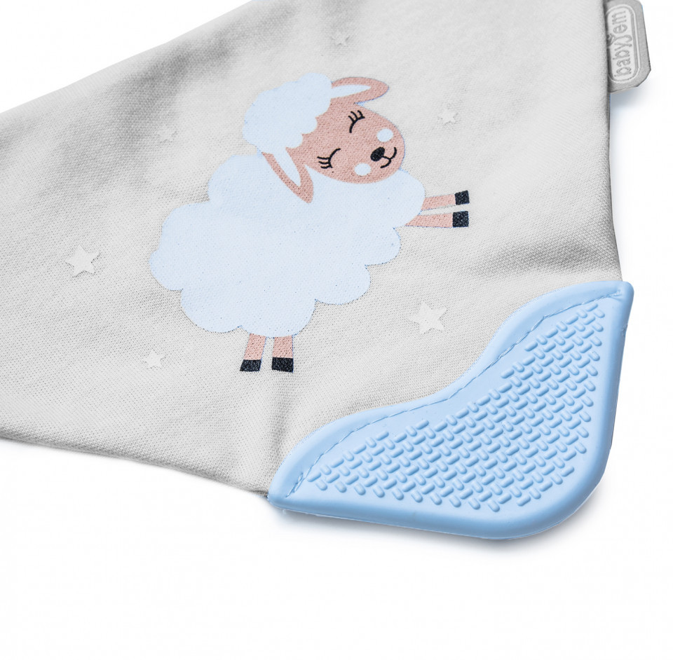 Baveta triunghi cu accesoriu dentitie BabyJem Cowboy Bib - imagine 4