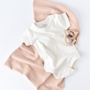 Body din bumbac organic Ecru BabyCosy