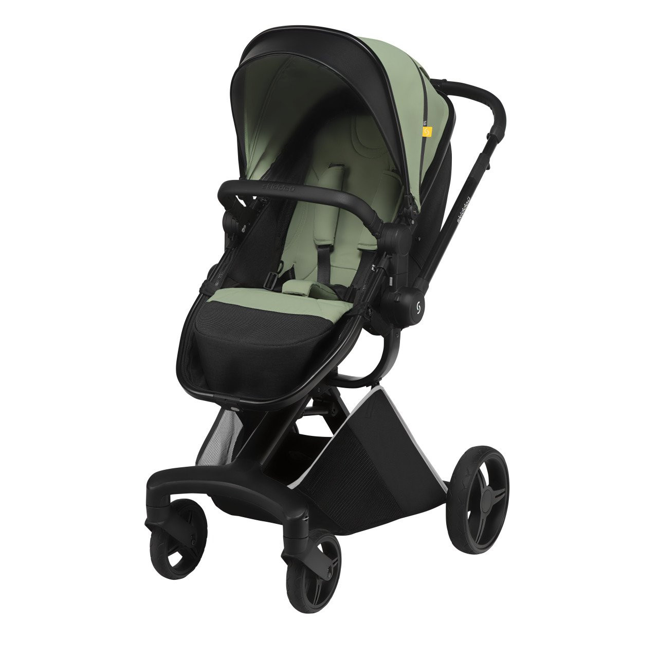 Carucior transformabil 2 in 1 Skiddou Nasjo, Wild climber, Verde - imagine 2