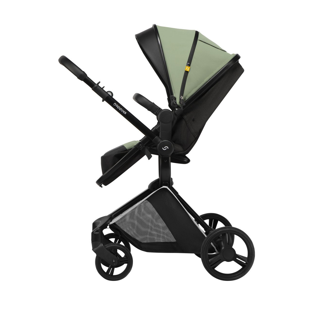 Carucior transformabil 2 in 1 Skiddou Nasjo, Wild climber, Verde - imagine 6