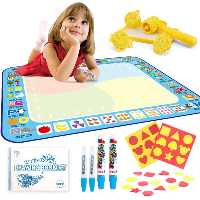 Covorasul Magic Drool - 100x80cm - Jucarie educativa de colorat cu apa Drool - imagine 6