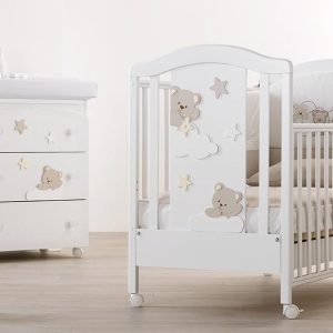 Camera Bebe Mars 2 piese Azzurra Design patut si comoda bebe White